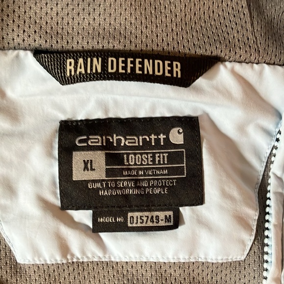 Carhartt rain defender size XL, in pale blue and beige/grey - Picture 4 of 5